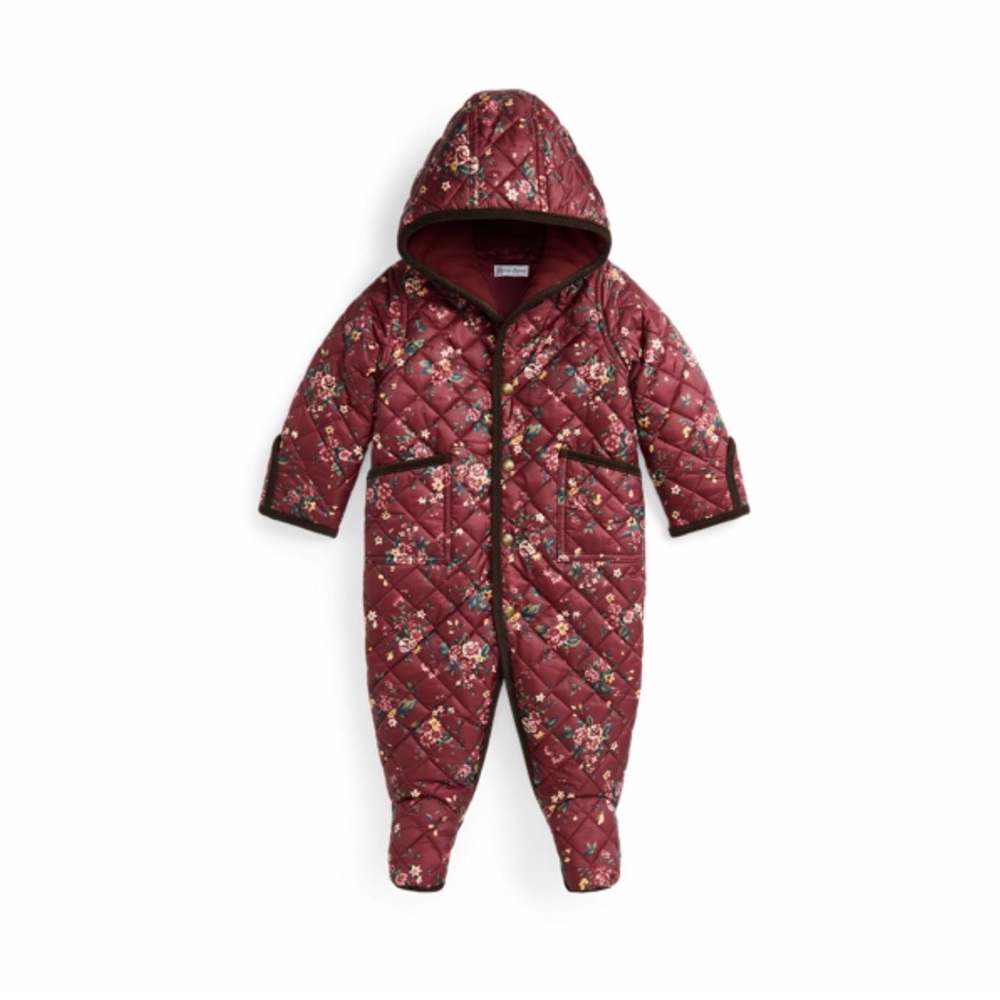 Ralph Lauren Floral Hooded Barn Bunting